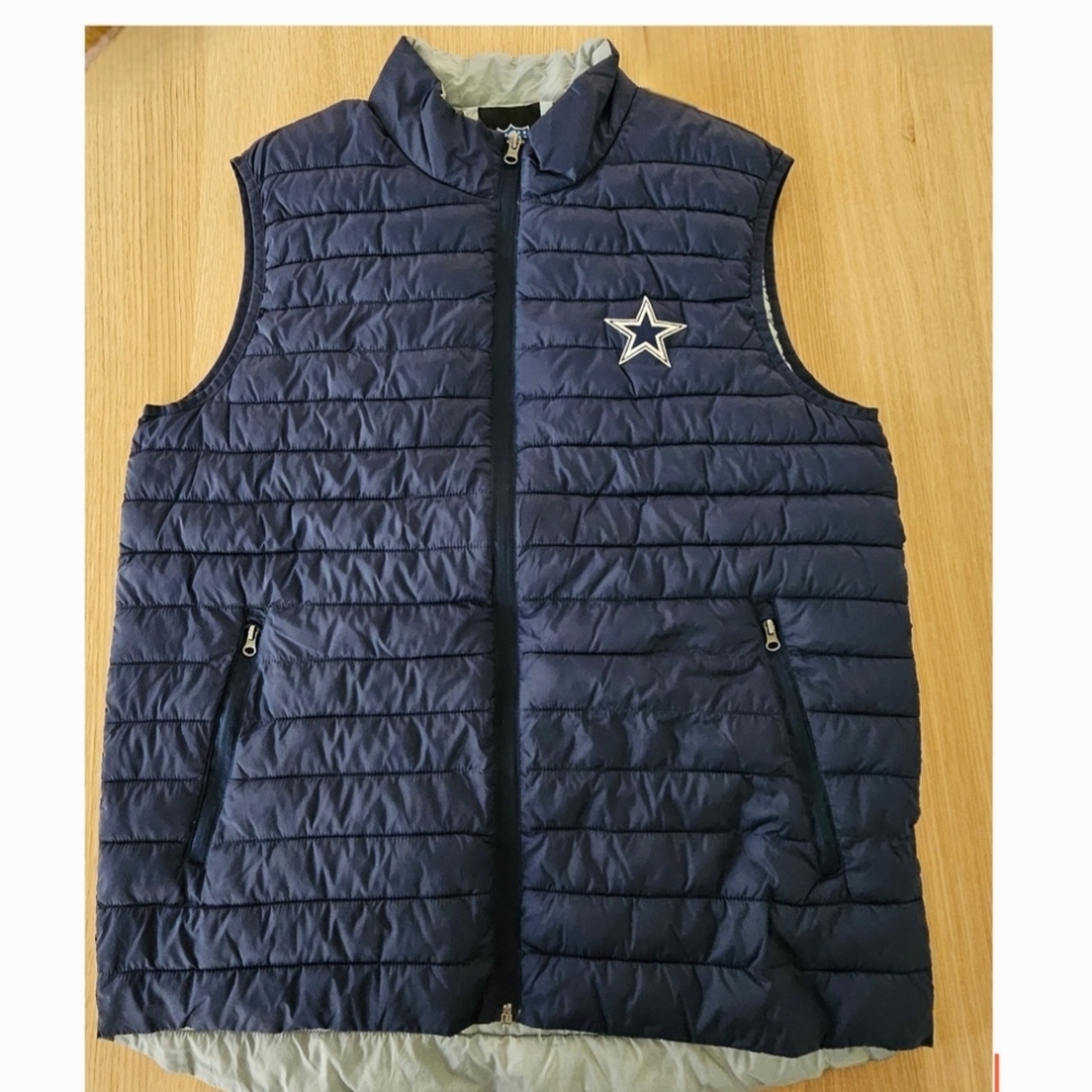 NFL - Dallas Cowboys  Navy Blue Puffer Vest